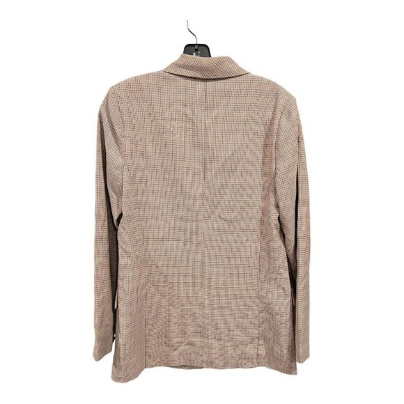 WAYF Wayne Micro Check 1 Button Blazer Jacket - Picture 6 of 7